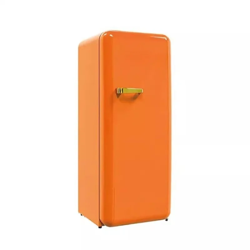 

Painted retro refrigerator BC-330RDE home large capacity single door freezer Internet celebrities cute color