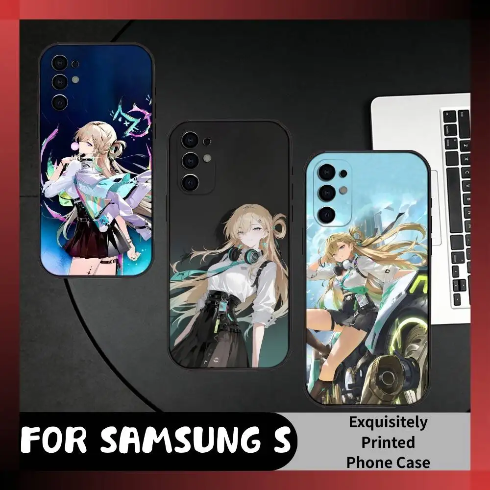 

L-Lynae Game WuWa Phone Case For Samsung S25,S24,S21,S22,S23,S20,Ultra,S26,Plus,Fe,Note,5G Black Cover