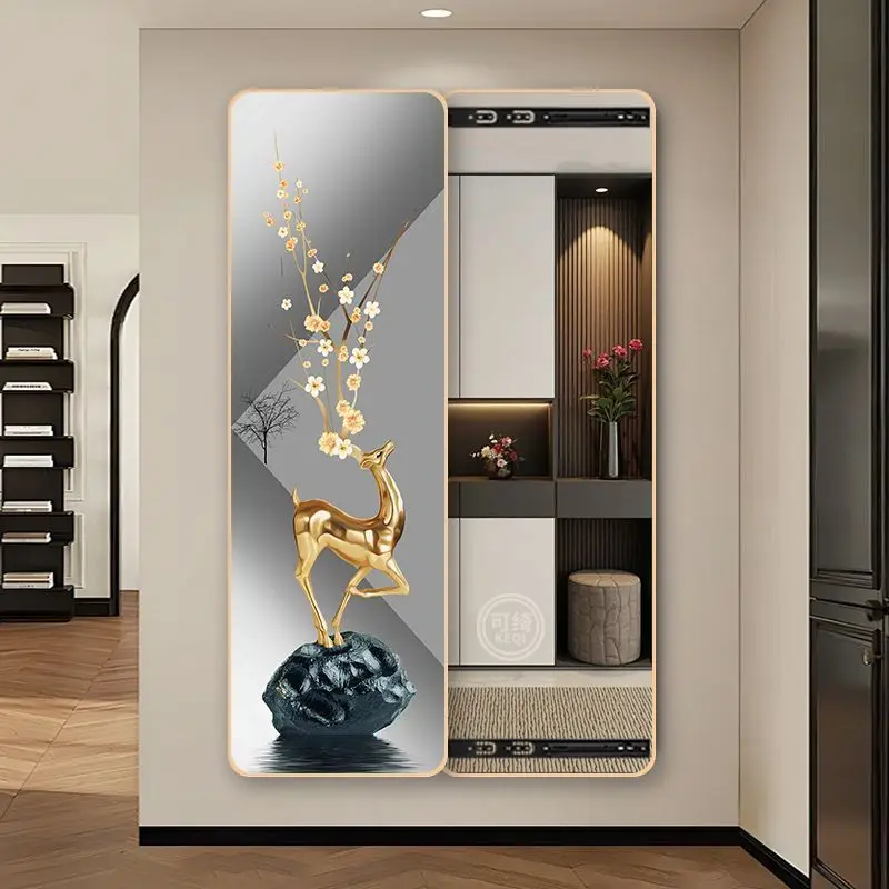 

Кремовое ветровое скрытое зеркало всего тела с закругленными углами, невидимое двухтактное зеркало в полный рост, покраска скрытое, можно закрыть зеркало o