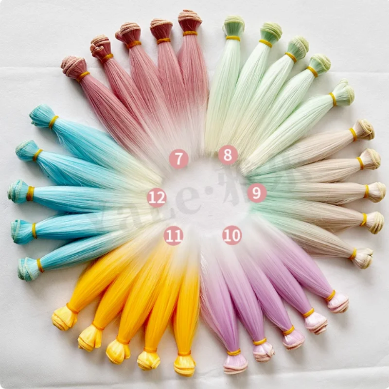 

15*100cm, 25*100cm BJD Hair For Dolls DIY Doll Accessories Wigs Hair High-temperature Toys For Girls Boys Tress For Dolls Hair