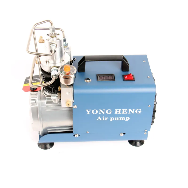 YONG HENG 110V 300BAR 30MPA 4500PSI Pneumatic Airgun Scuba Rifle PCP Inflator Electrical Air Compressor High Pressure Air Pump