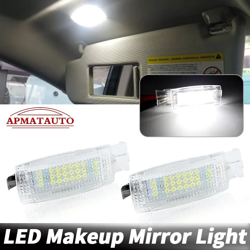 1/2Pcs Canbus Led Sun Visor Reading Light Dome Makeup Mirror Lights For VW Passat B7 Tiguan Superb Tharu 56D947109 56D 947 109