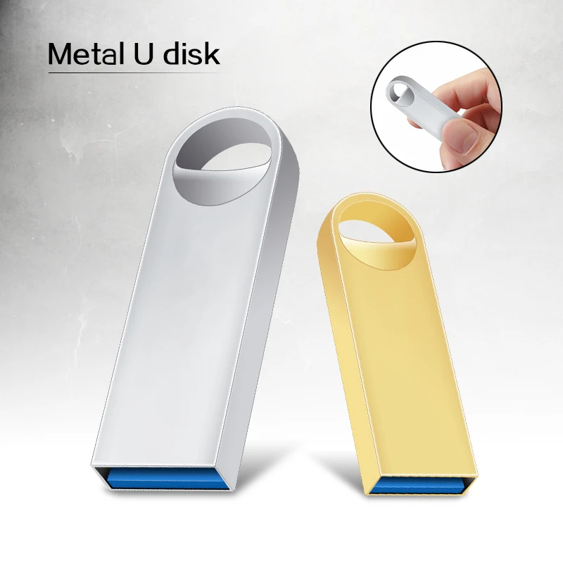 100% USB 2.0 Metal Pen Drive 32GB High Speed Memorias Usb Flash Drive 64GB Pendrive Cle 8GB 16GB USB Stick 128GB Gift