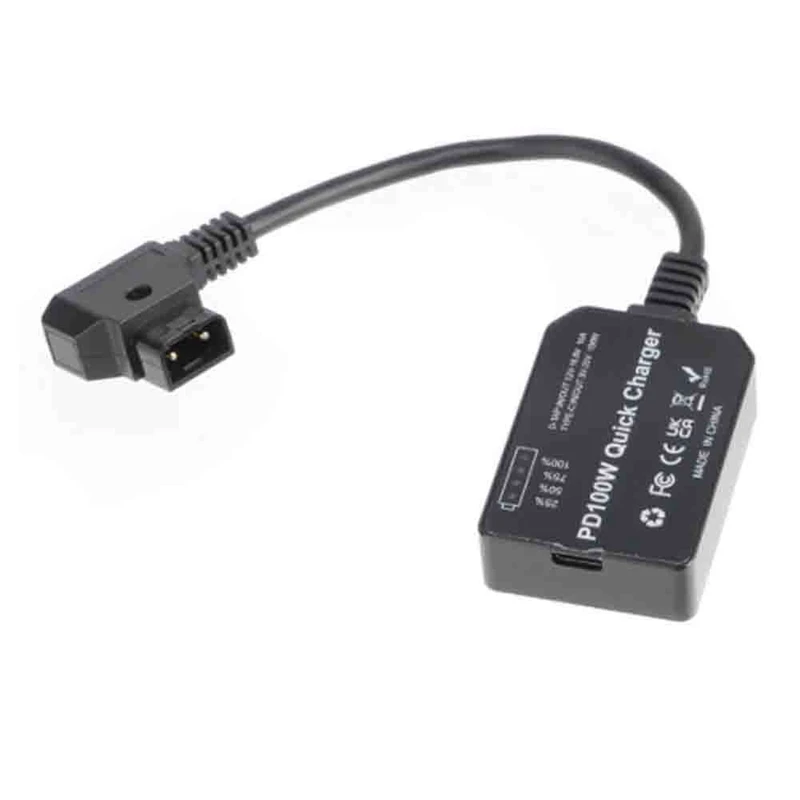 

Dummy Battery D-TAP V-Port to PD 100W Bidirectional Charging and Discharging Module USB Power Adapter for Monitor/Camera