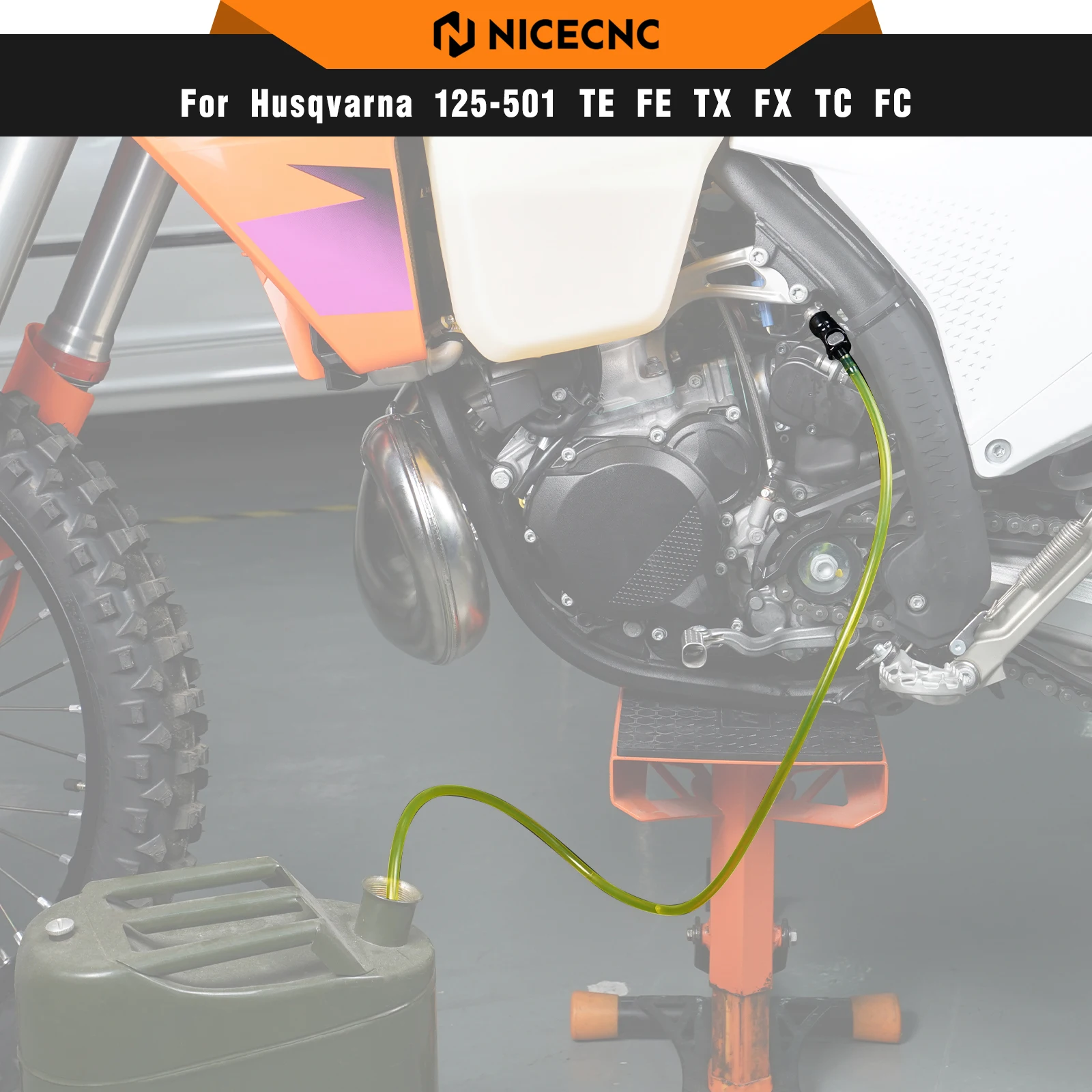 NICECNC For Husqvarna TE 300i 250i FE 350 450 501 2018-2024 Fuel Pump Tester and Transfer Kit For GasGas EC 300 EC 250 2021-2024