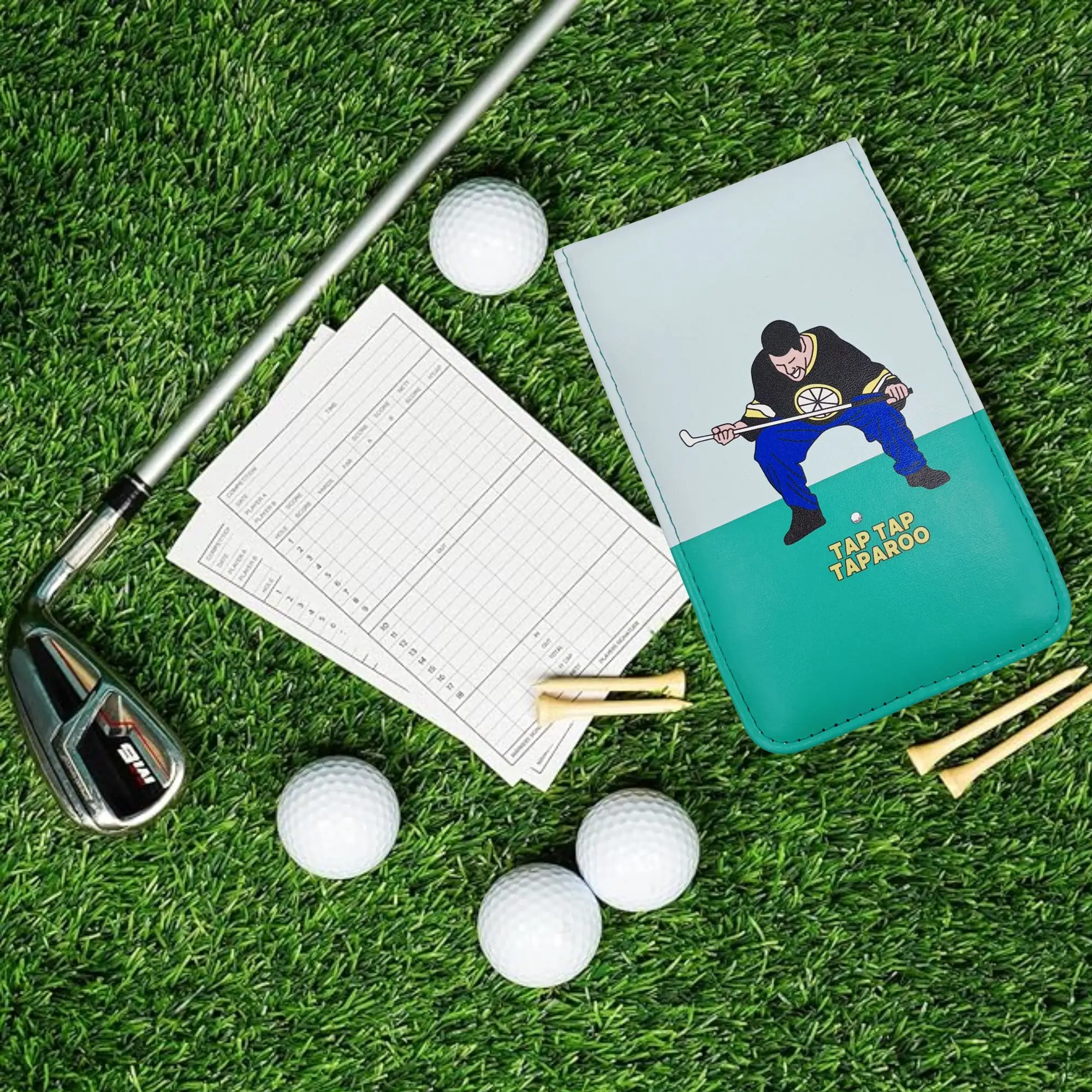 جولف بطاقة النتائج ساحة حامل كتب غطاء مع الصنبور تابارو سعيد جيلمور تصميم جودة بولي Leather الجلود جولف حامل بطاقة النتائج جولف