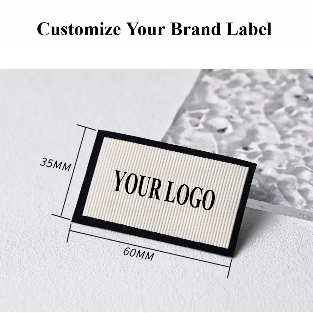 

Custom Clothing Labels 200pcs Vertical Stripe Fabric Clothing Sewing Label | Garment Brand Care Tags for Apparel