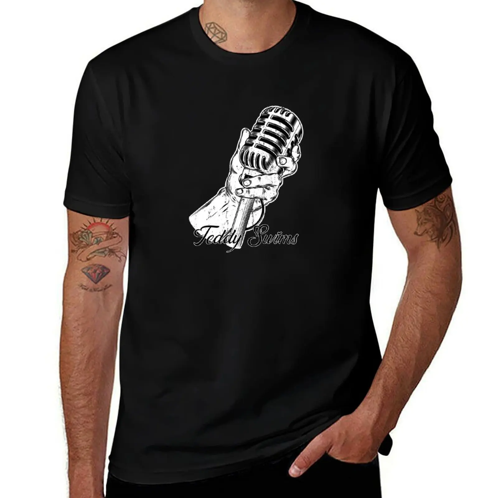 Teddy Swims Micro vintage funny for men women T-Shirt Casual Pattern Print Tee Shirt