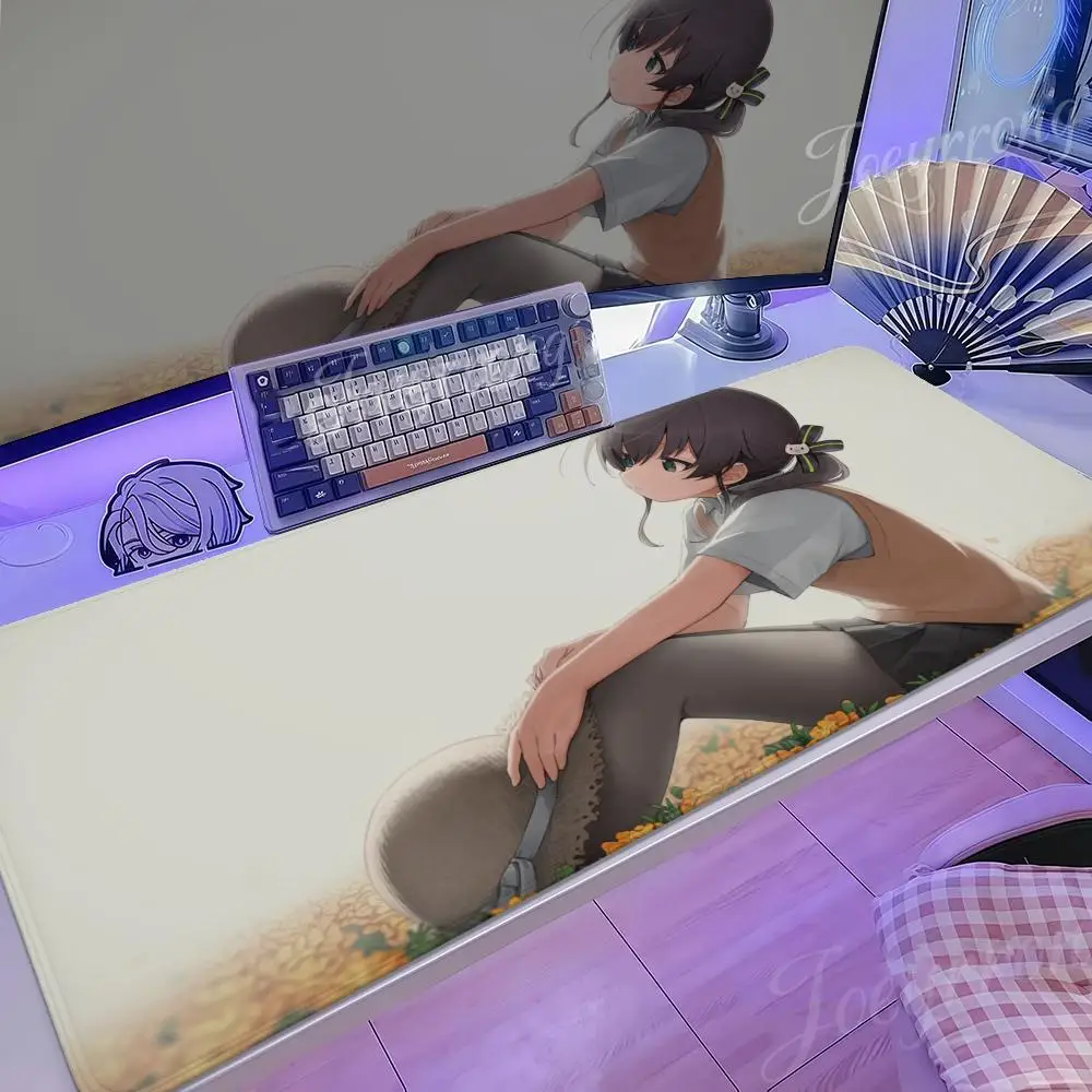 

N-Natsuiro MatsuriS Mouse Pad Hot Anime 1200x600 Taro Sakamoto Days XXL Large Gaming Non-slip Office Keyboard Mats Desk Mat
