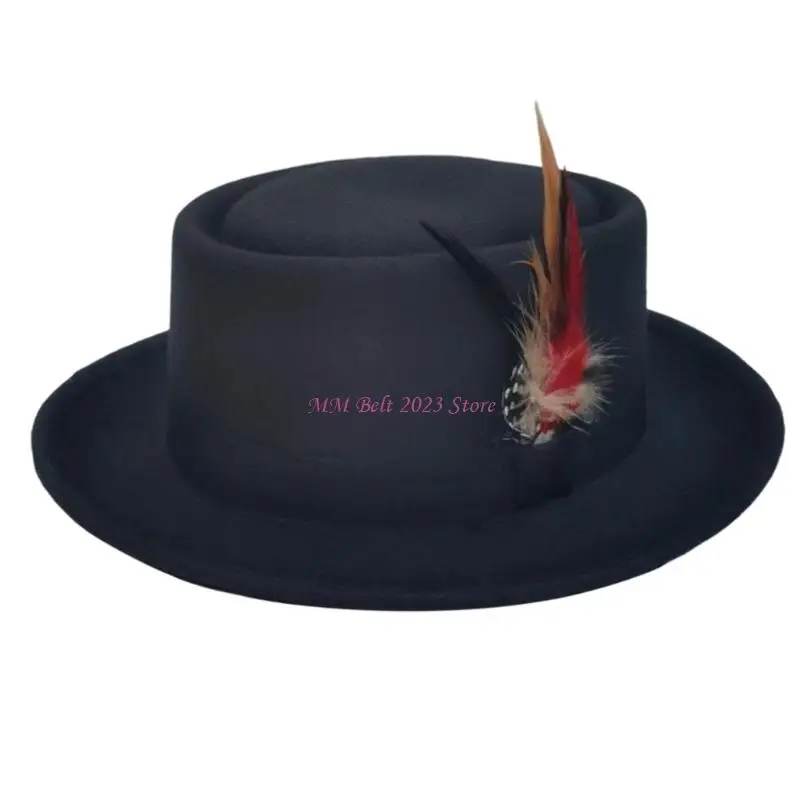 49ME Flat Profile Party Hat with Detail for Stage and Daily Styling
