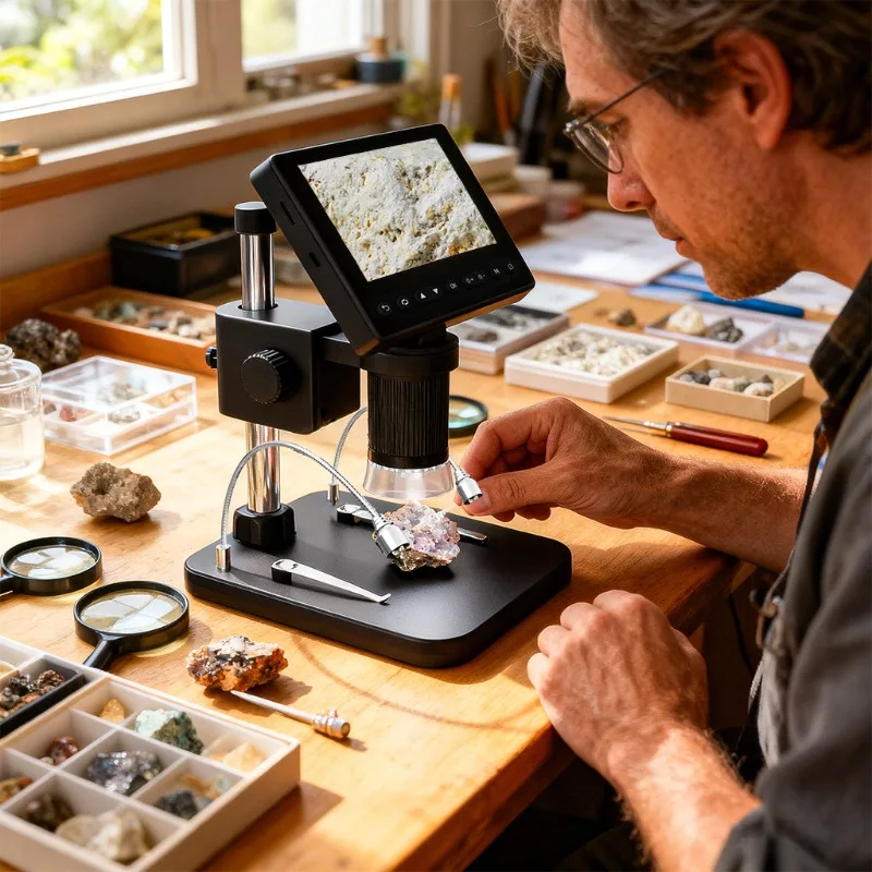 

High Definition Digital Circuit Board Repair 500 Times Electronic Magnifying Glass Handheld