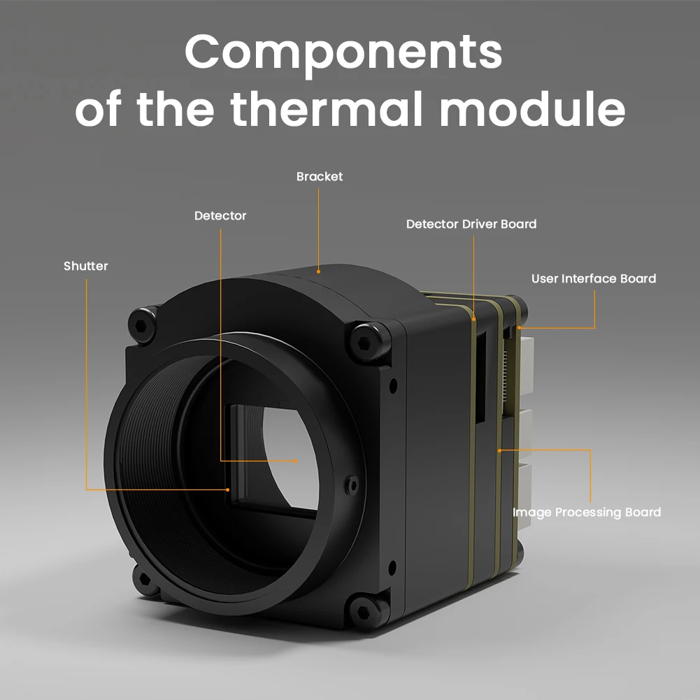 IR Thermal Imaging Module 12μm 384X288/640X512, Uncooled Infrared Thermal Camera Imager Modules Core for Hunting, LC221