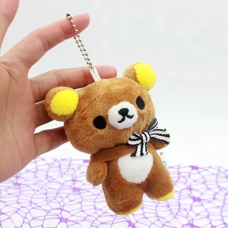 New Scarf Rilakkuma Plush Doll Kawaii Anime Brown Bear Pelcuhe Stuffed Bear Toys Cute Couple Toy Girl Like Gifts Birthday