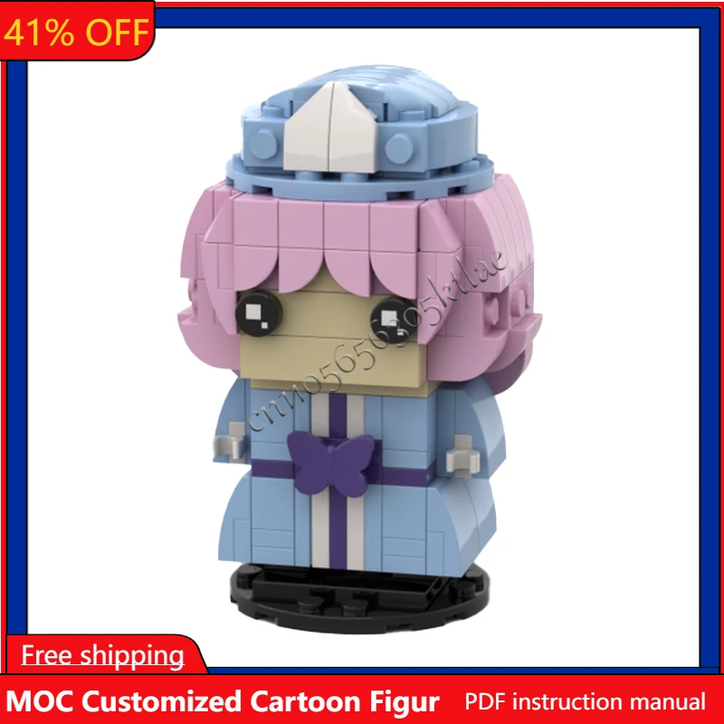 206PCS MOC Classic Cartoon Figure Touhou - Yuyuko Regali Modello Puzzle personalizzato Architettura Educazione fai da te Assemblaggio Set Giocattoli Regali
