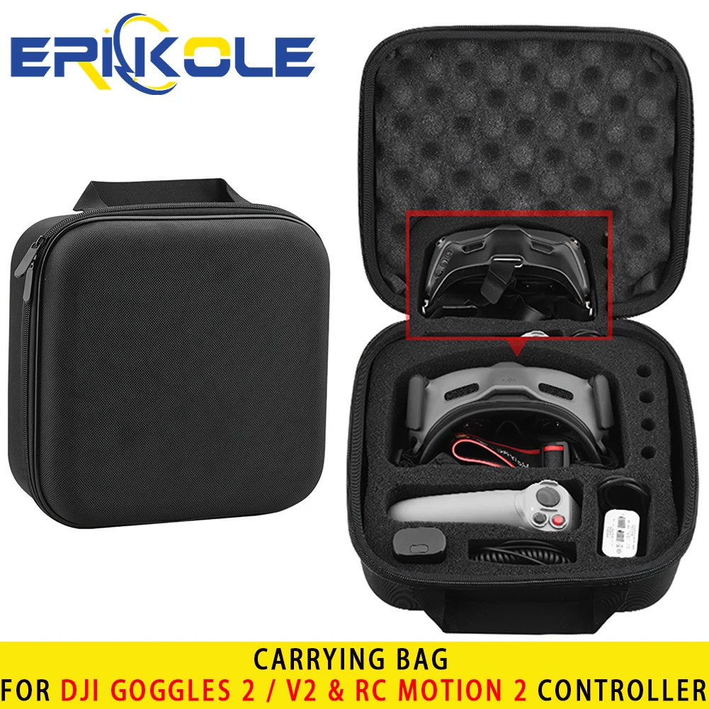 

Carrying Bag for DJI Avata / FPV Hard Case Portable Travel Handbag for Goggles 2 V2 & RC Motion 2 Controller & Drone Accessories