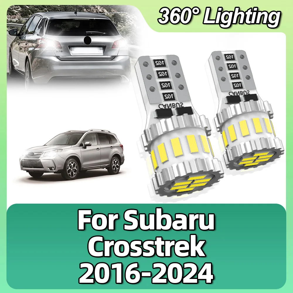 

For Subaru Crosstrek 2016 2017 2018 2019 2020-2024 T10 192 194 168 W5W LED Bulbs Car Tail Lights Dome License Plate White Canbus