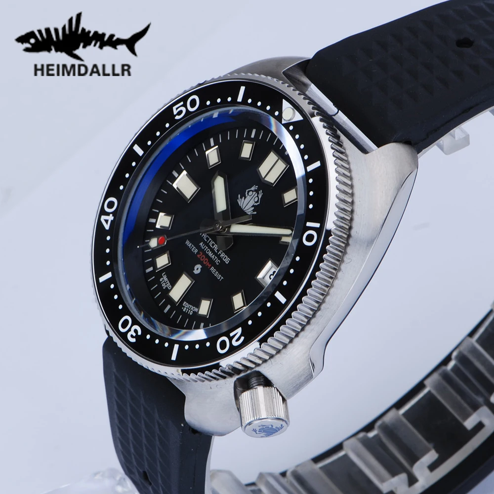 

Tactical Frog Men Diver NH35A Movement Watches Sport Turtle Mechanical Diving 200M Waterproof C3 Luminous NH35 Sapphire H5