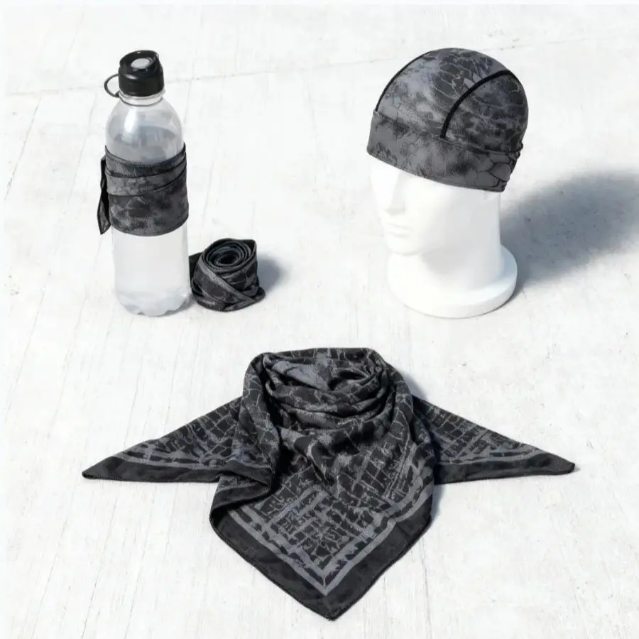 Gorra interior ciclismo con pañuelo, transpirable secado rápido