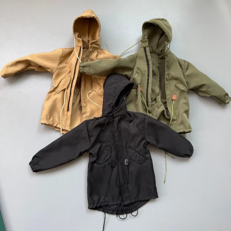 

1/6 Scale Male/female Soldiers Trendy Outerwear Loose Workwear Windbreaker for 12'' BJD Body Clothes Decoration