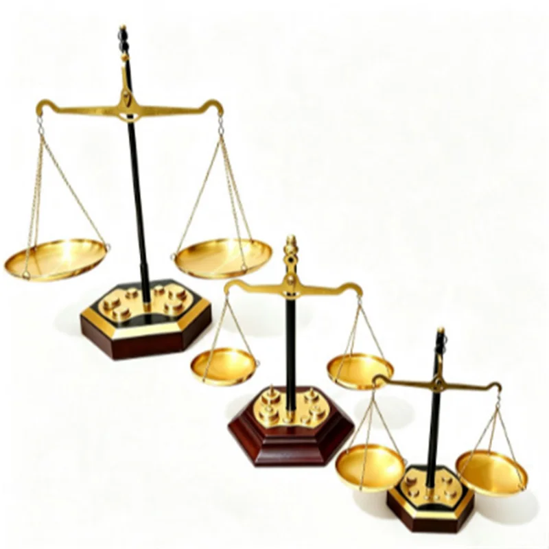 New Arrival Metal Balance Scale Justice Scale Home Decor Figurines Vintage Tray Table Decoration Libra Scale Ornament Farmhouse