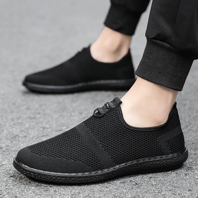 

Tennis Shoes For Men Sneakers Breathable Air Mesh Outdoor Slip on Athletic Shoes Wear-resistant Men Sport Shoes Chaussure Homme