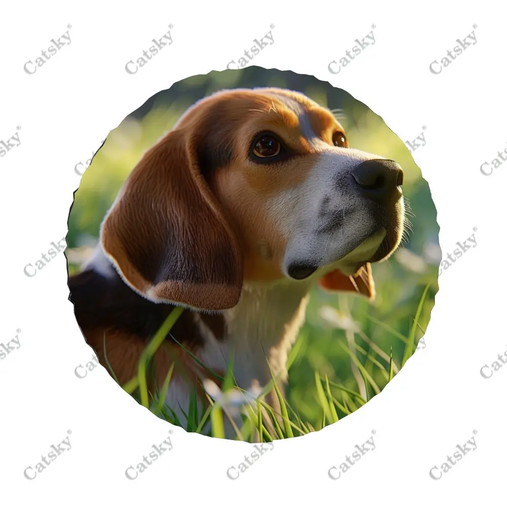 Gazing Distance Beagle Universal Car Spare Tire Cover Auto Accessories Wheel Cover Protect for Trailer SUV Truck Camper14-17in