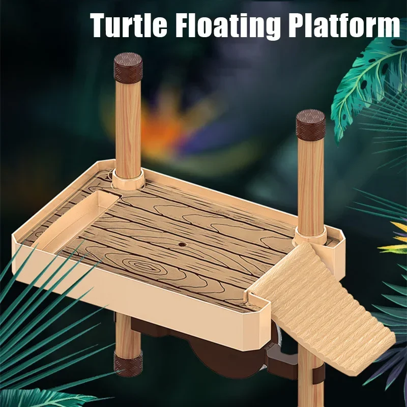 Turtle Basking Platform Terrapin Brazilian Tortoise Floating Island Sunbathing Climbing Dock Reptile Aquarium Accessories