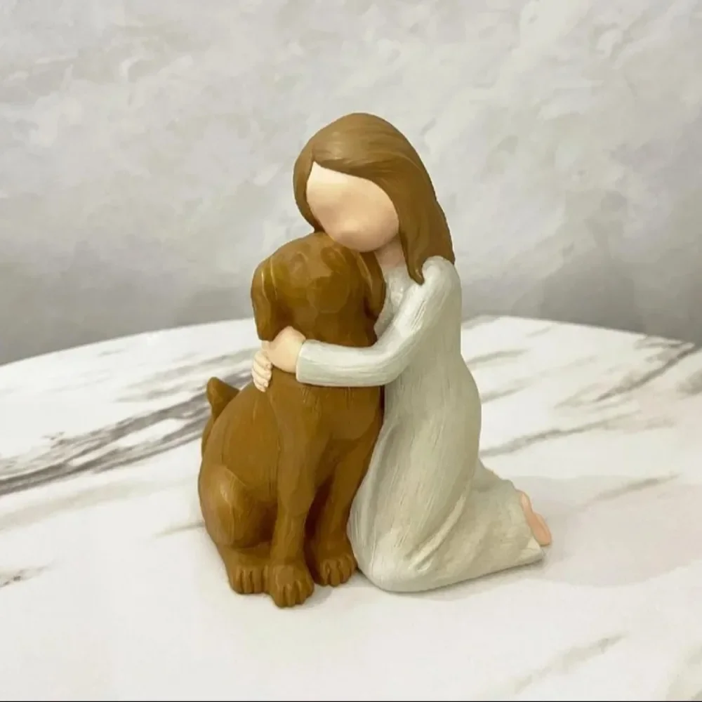 Figura De Chien En Resine Robusto, Cadeaux Commemorativos Pour Animaux De Compagnie, Escultura D'amoureux Des Chiens, Nouveau