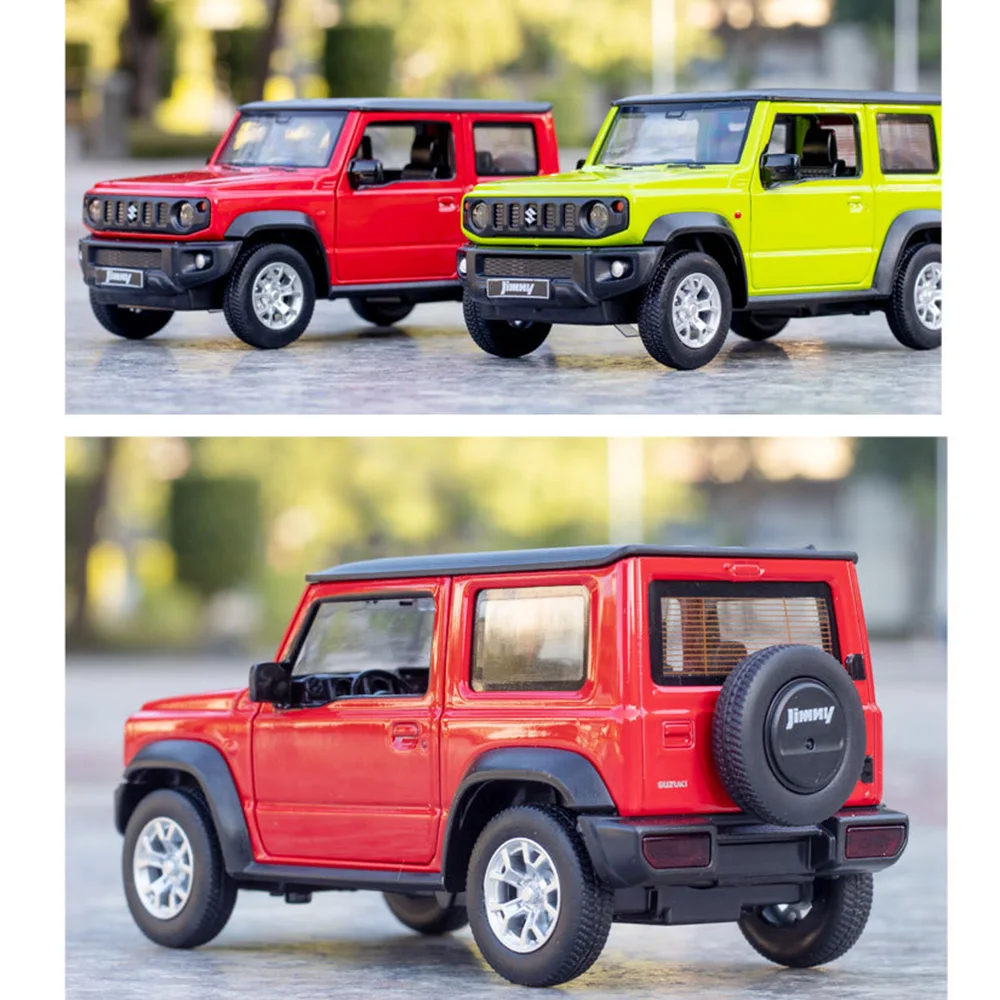 1/26 Suzuki Jimny SUV Model samochodu Zabawka Metalowe modele samochodów ze stopu aluminium z wycofaniem Pojazd terenowy dla dzieci Kolekcja