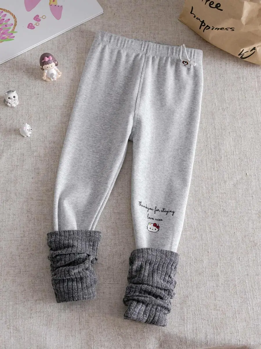 Pantaloni Base Layer per Ragazze Primavera Autunno Abbigliamento Esterno alla Moda per Bambini Pantaloni Lunghi Versatili Autunnali per Ragazze Pantaloni per Bambini