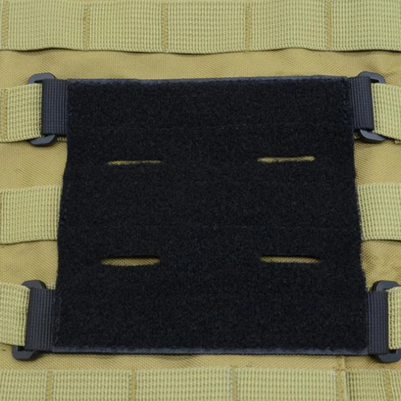 Molle Patch Panel with Laser Cutting Loop,Molle Patch Display Holder for Backpack,5x5inch Mini Patch Board Molle Attachment