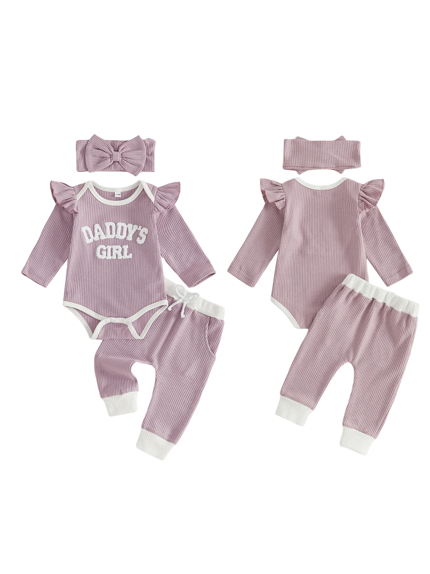

Romper Pants Girls-Outfit Infant Pants Bow Infant Girls Bow Headband Outfit Ruffle Headband Set High Quality Romper Pants