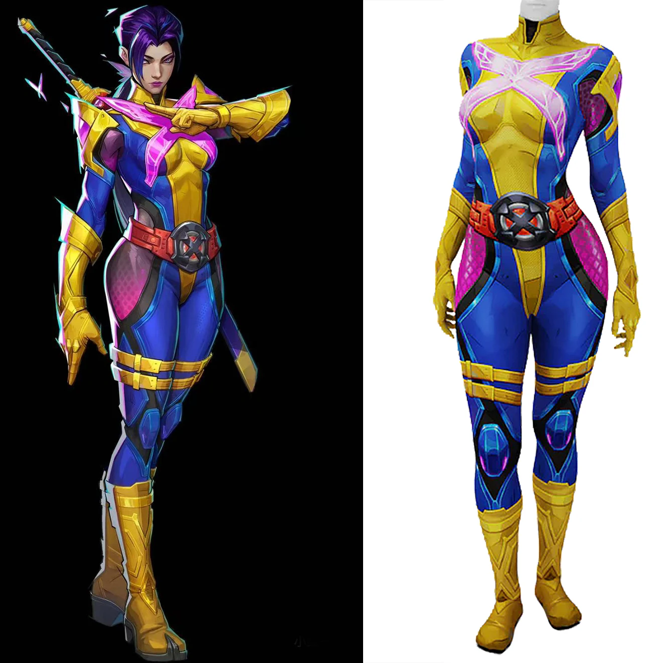 Marvel Rivals 2 Storm Косплей X Мужской костюм супергероя Оро Монро с 3D принтом боди из спандекса Зентаи наряды костюм на Хэллоуин