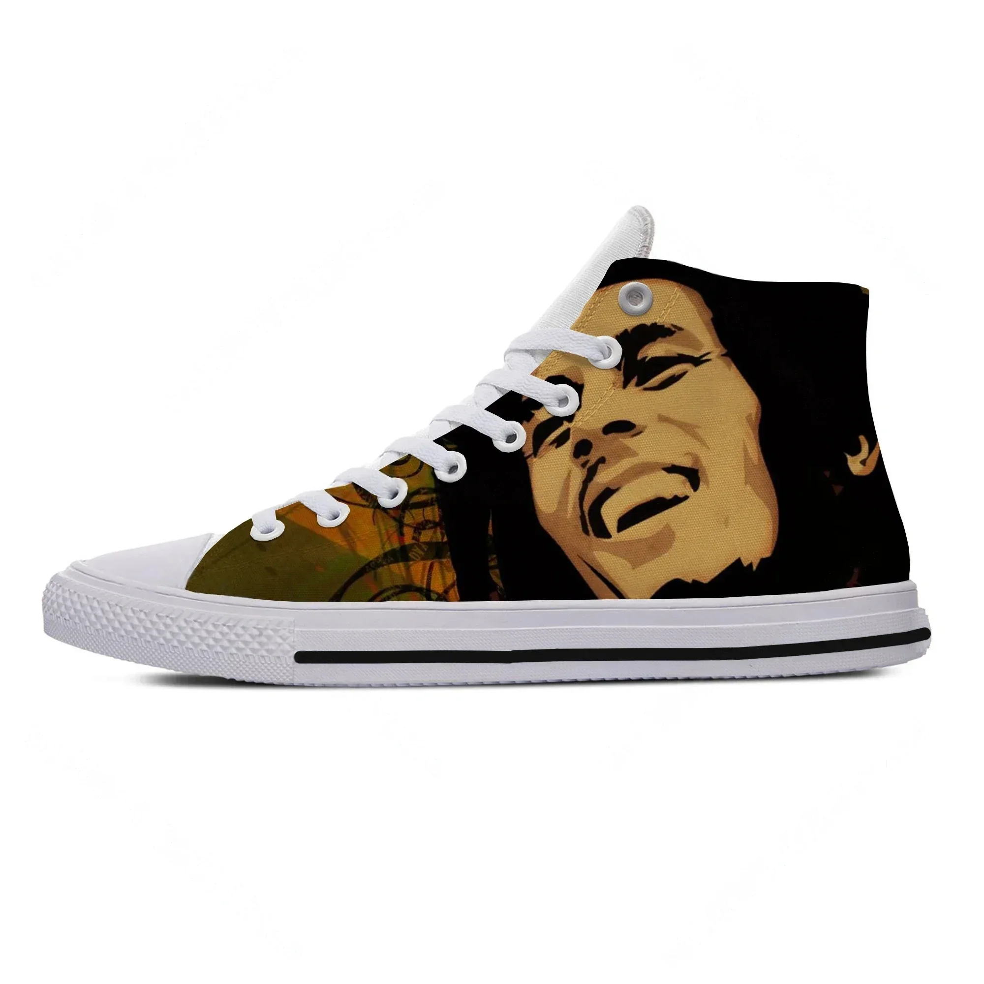 

Hot Cool Latest Fashion Bob Marley Casual Shoes Men Women High Quality Harajuku High Top Board Shoes Bob Marley Canvas Shoes