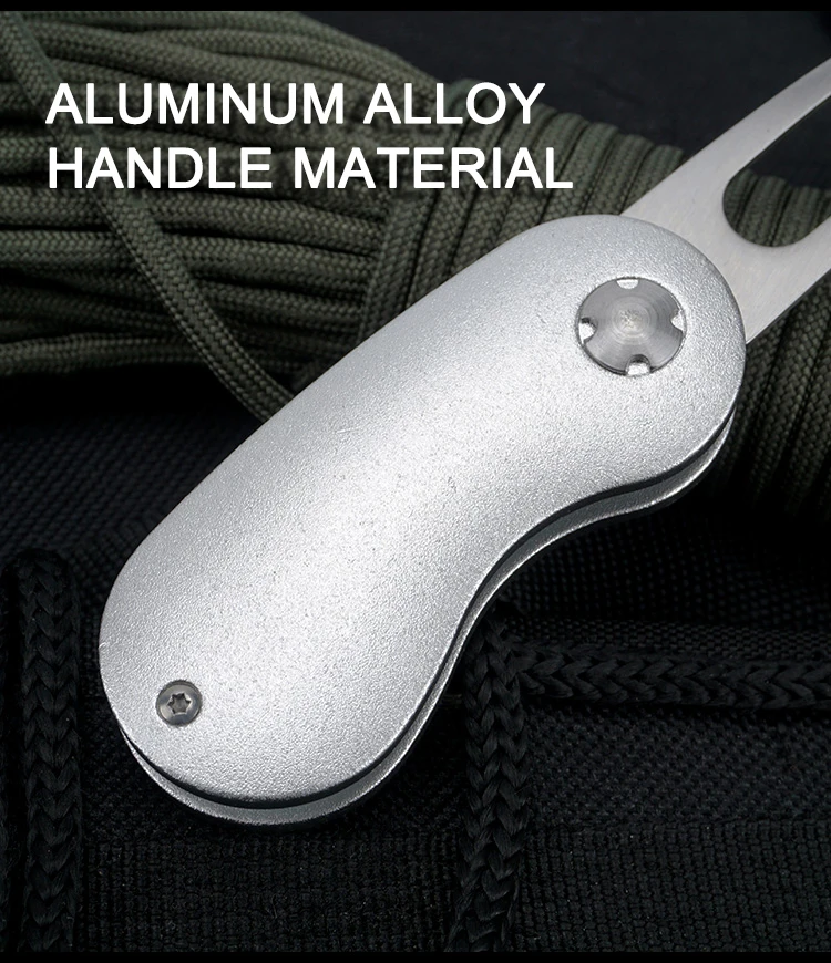 Metall Faltbare Golf Divot Reparatur Werkzeug Grüne Gabel Mit Golf Ball Marker Taste Magnetische Tragbare Pitchfork Golf Zubehör – Detail 6