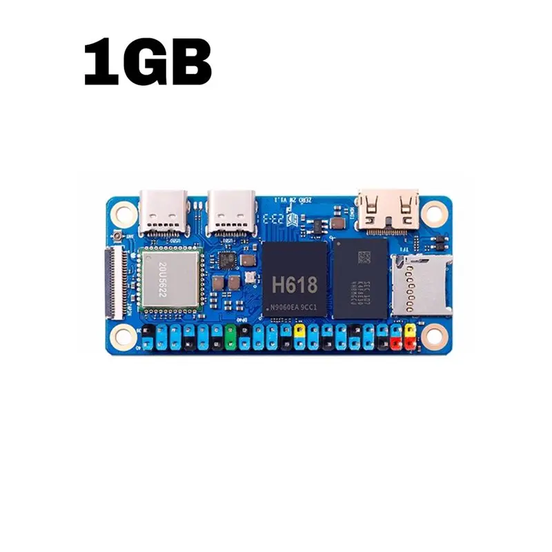 Superior-For Orange Pi Zero 2W RAM H618 Quad-Core Cortex-A53 For Mini PC Wifi5+BT5.0 BLE Optional Case Adapter 1G EU Plug