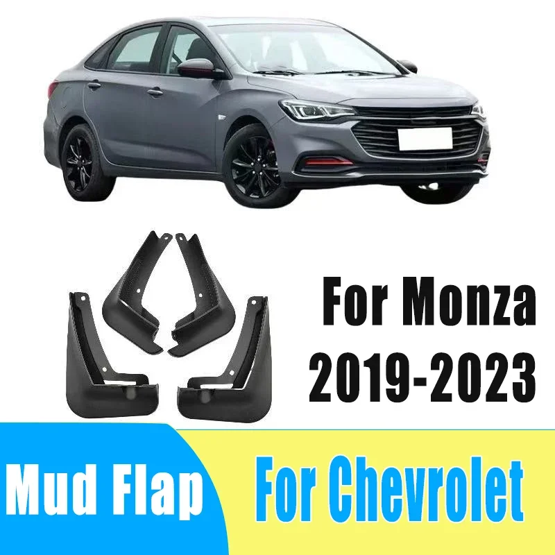 

4pcs Auto Tire Mudguard Waterproof Prevent Mud Splashing Car Mud Flap Fender Accessories For Chevrolet Monza 2019-2023 2022 2021