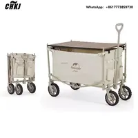 CHKJ Naturehike Camping Trolley Large Capacity Folding Wagon Portable Outdoor Multifunction Adjustable Handle Trolley