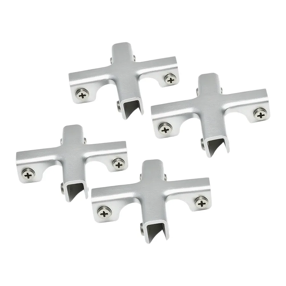 Type Aluminum Glass Bracket for Panel Joint Stability in Glass Wall Systems Plant Shelves and Modular Interior Structures