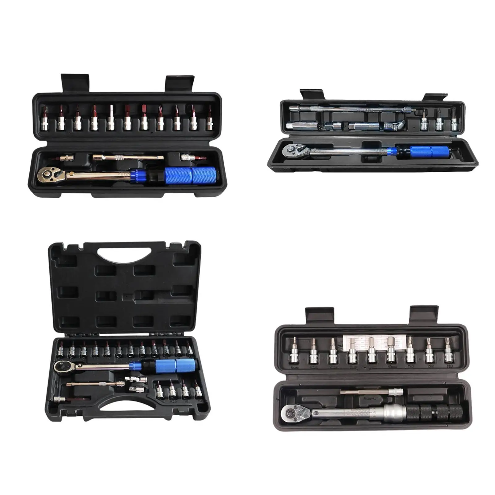 

Drive Click Torque Wrench Set Professional Durable Multipurpose with Storage Box Torque Spanner Hand Spanner Maintenance Kit