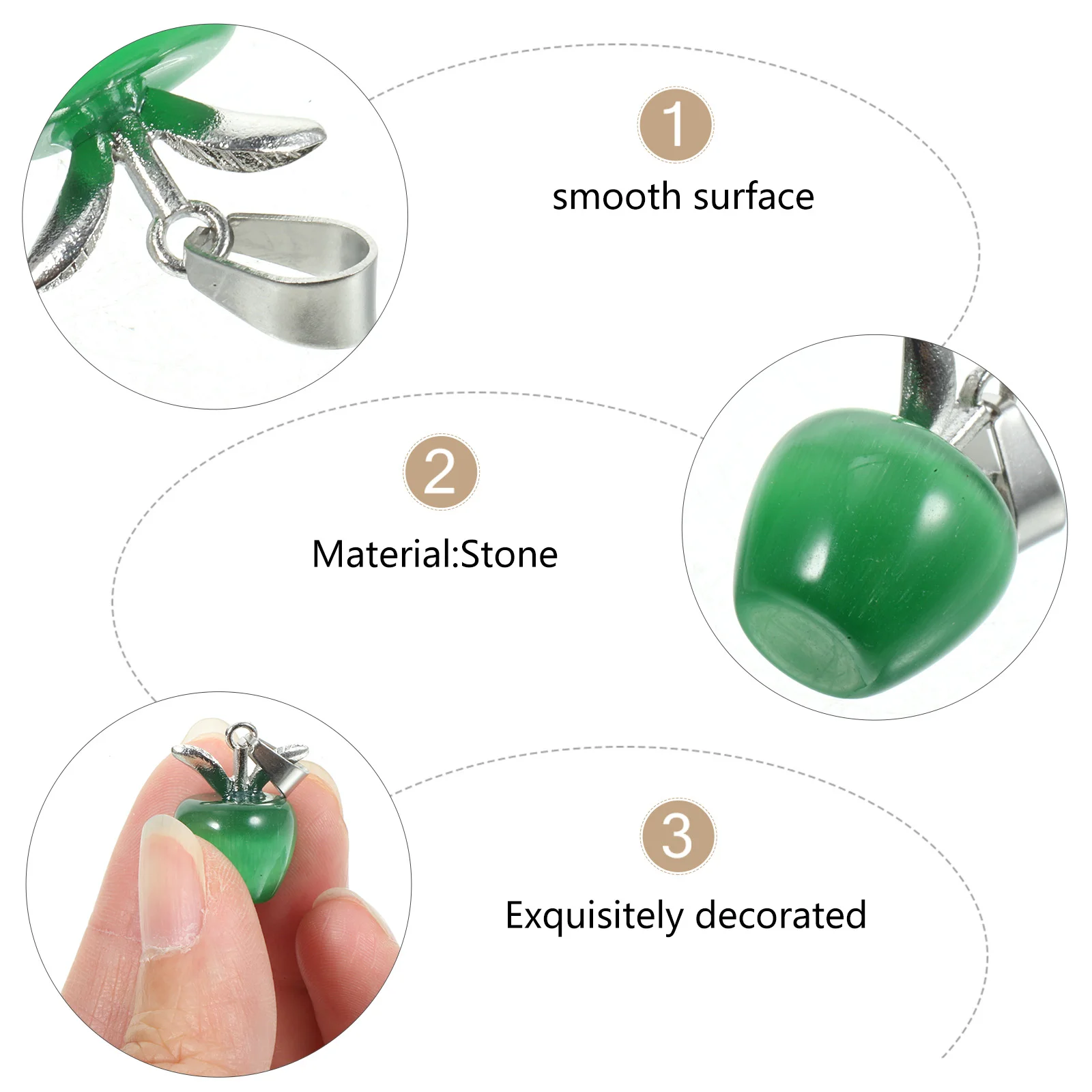 

10pcs Creative Apple Pendant Charm Durable Lightweight Jewelry Making Supplies For Necklace Bracelet Keychain Charms Bulk Mini