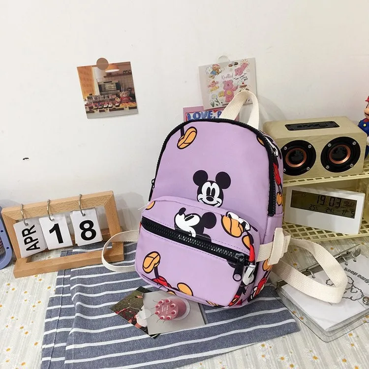 Disney 2023 moda mickey mouse mochila leve feminino bonito pupila leve viagem ao ar livre impressão mochila das crianças