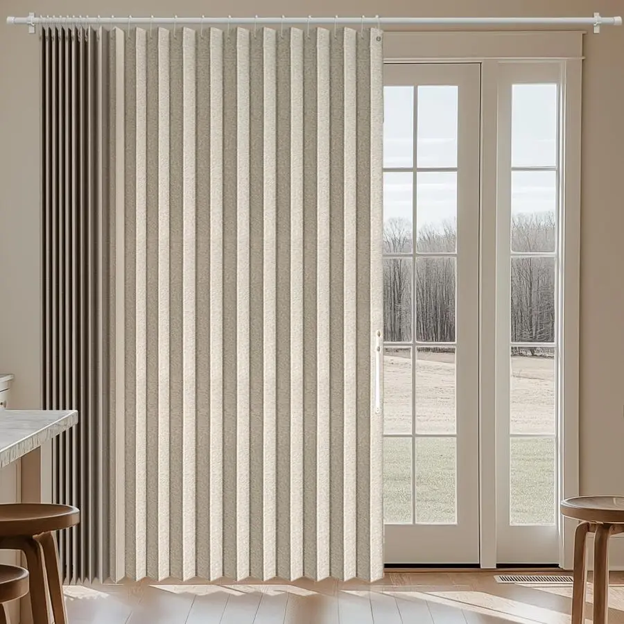 

100 Blackout Curtains Patio Door Curtain Accordion Door Sliding Door Curtains Extra Wide Blackout Curtains Used for Room Divider