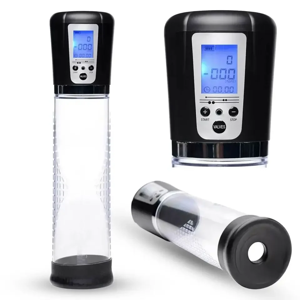 Electric Penis Pump Enlargement Vacuum Pump, Digital Penis Pump Pene Toys for Boys
