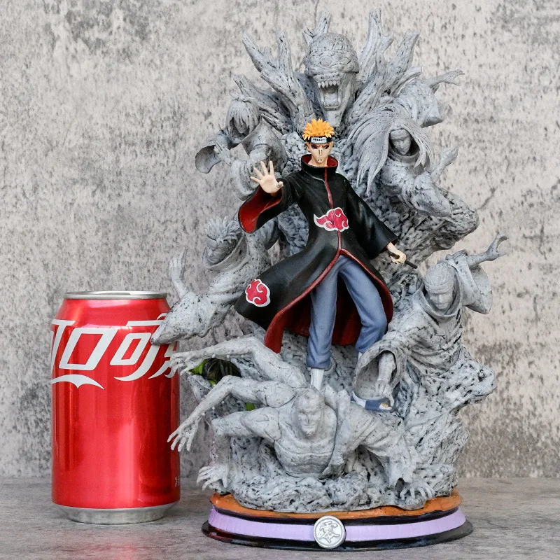 Katsuki Pain Figures 23cm Naruto Anime GK Action Figures Model Collection Statue PVC Model Collection Toy Christmas Gifts BANDAI