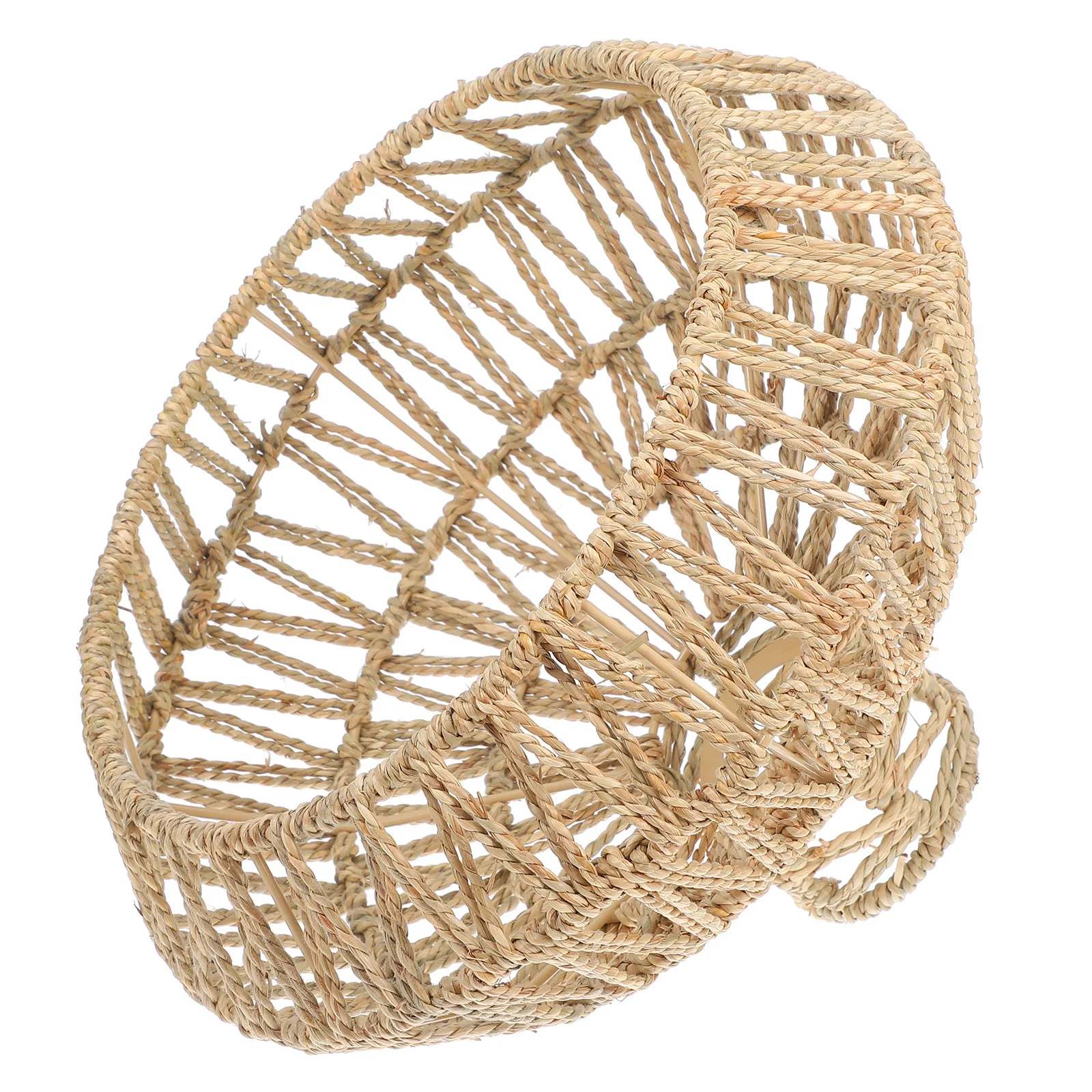 

Абажур из соломенной веревки ручной работы, богемный подвесной светильник, потолочный абажур для фермерского дома, уникальный художественный стиль