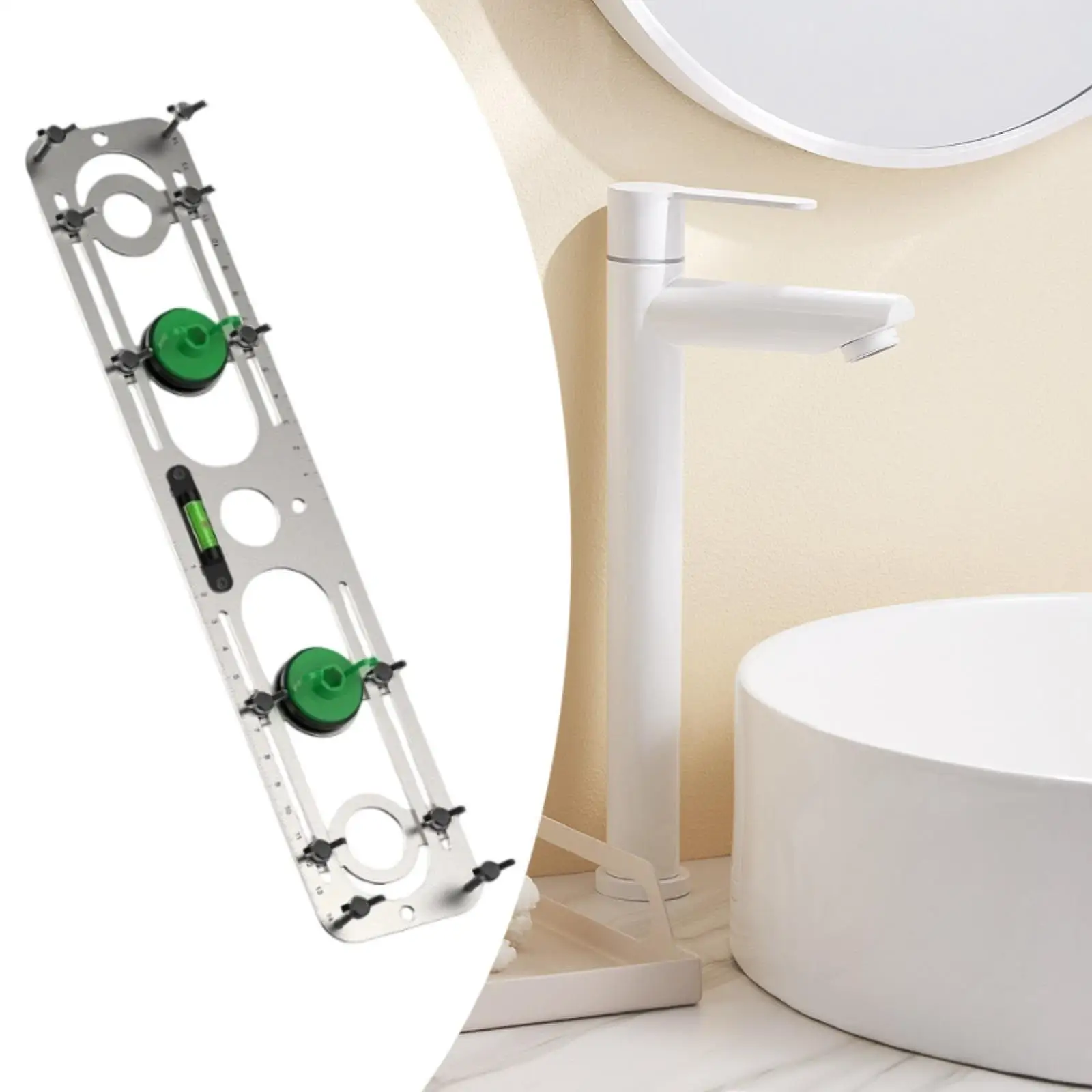 Spirit Level untuk Perata Pipa Air Panas Dingin untuk Perbaikan Dapur Keran Proyek Pipa Terpasang Di Dinding Ketel Air