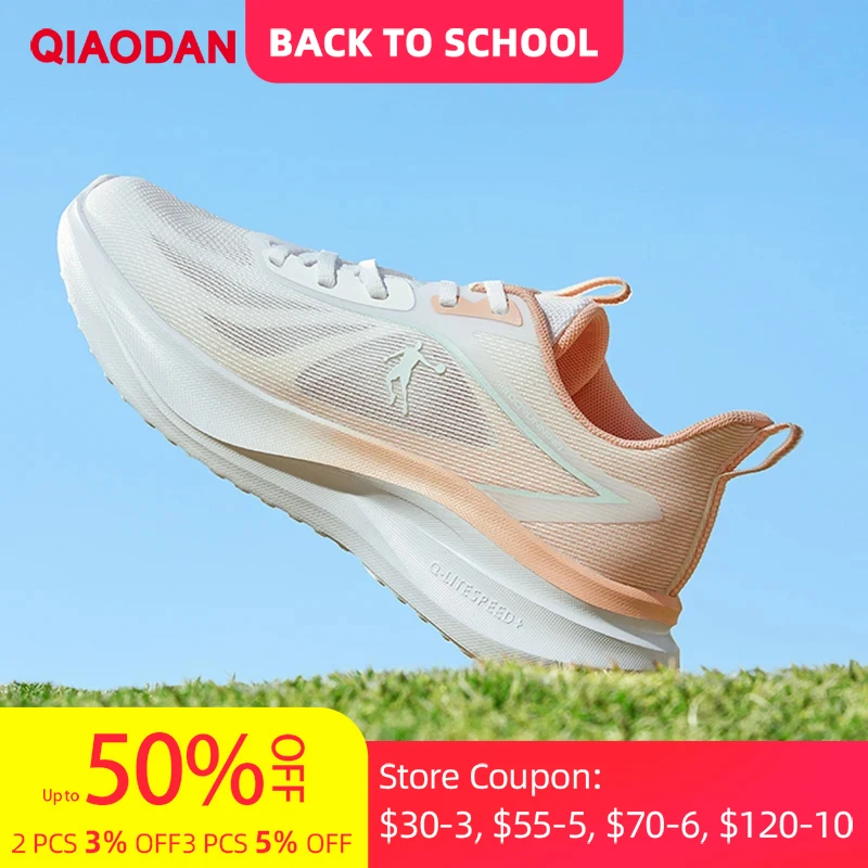 

QIAODAN Mesh Running Shoes 2025 New Lighrweight Breathable Shock-Absorbant Soft Hard Wearing Sportwear Sneaker QXB022252214