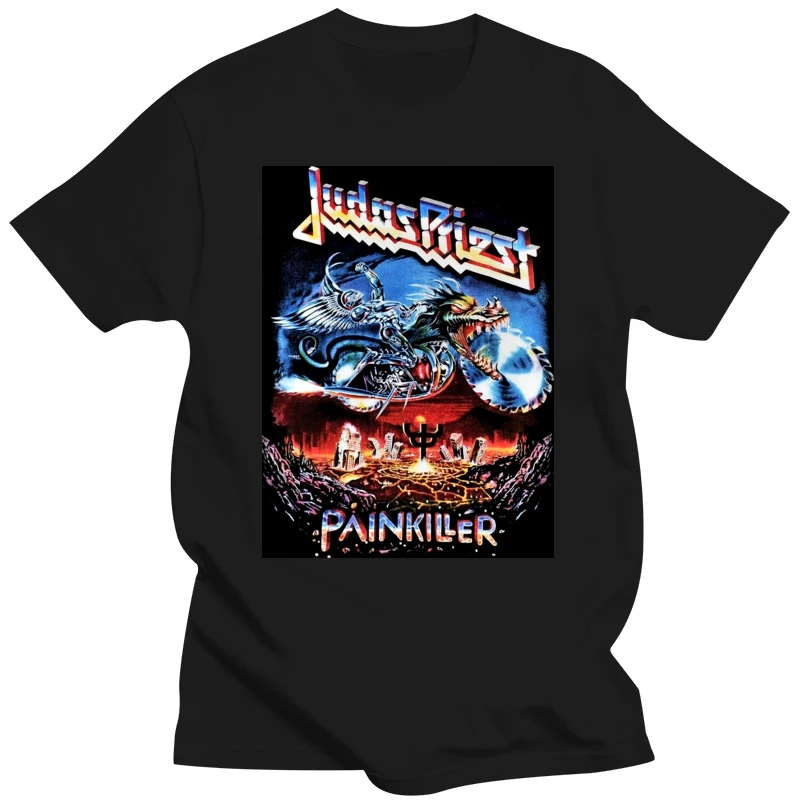 Hard Rock Punk Metal Punk Band Judas Priest Painkiller Men Unisex T-shirt T Shirt Hot Topic Men Short Sleeve PLUS SIZE