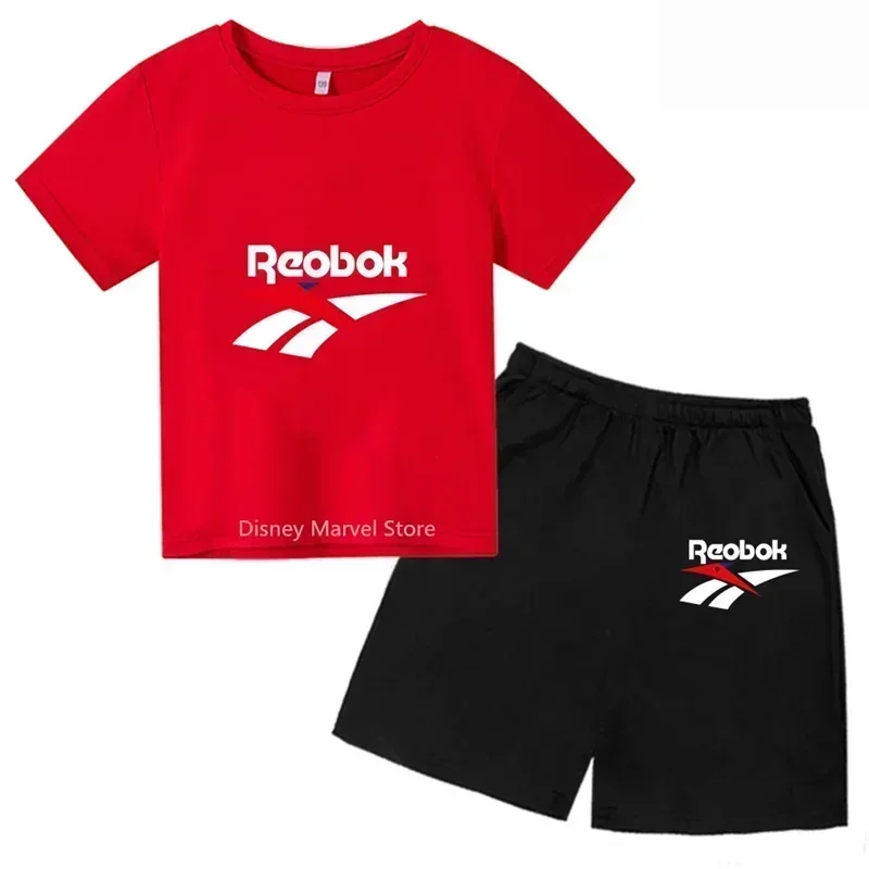 

3-12Y Kids Summer Casual Letter Print 2-Piece Set Soft T-Shirt & Pants Suits for Boys & Girls